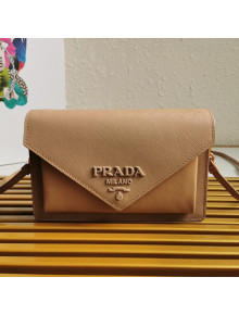Prada Saffiano Leather Mini Bag 1BP020 Brown 2020