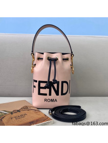 Fendi Mon Tresor Mini Bucket Bag in Smooth Calfskin Pink 2021