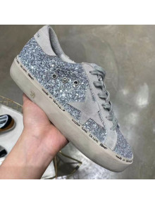 Golden Goose GGDB Sequins Suede Sneaker Silver/Grey 2021 09