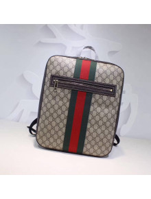 Gucci GG Supreme Backpack 478324 Brown 2017