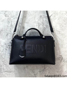 Fendi By The Way Medium Boston Bag in Calfskin Black 2021