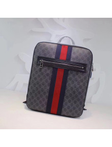 Gucci GG Supreme Backpack 478324 Black 2017