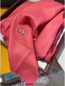 Chanel Cashmere Scarf 100x220cm Pink 2021