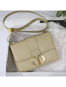 Dior 30 Montaigne CD Flap Bag in Smooth Calfskin Apricot 2020