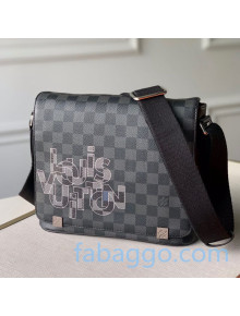 Louis Vuitton Men's District PM Messenger Bag N40272 Damier Graphite Canvas/Grey 2020