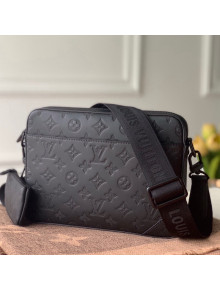 Louis Vuitton Duo Messenger Bag in Monogram Shadow Leather M69827 Black 2021