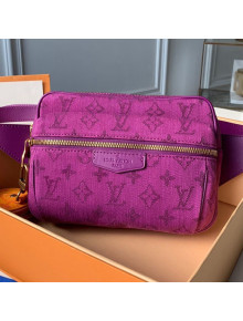 Louis Vuitton Monogram Denim Outdoor Bumbag/Belt Bag M44624 Purple 2019