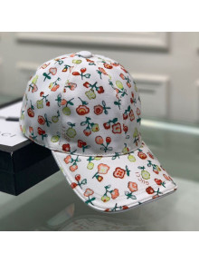 Gucci Liberty London Floral Baseball Hat White 2020