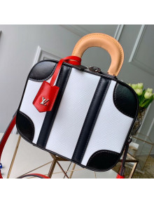 Louis Vuitton Mini Luggage Top Handle Bag in Epi Leather M44583 White 2019