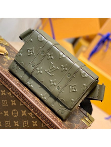 Louis Vuitton Trunk Slingbag in Monogram Seal Leather M57952 Green 2021