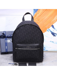 Dior Oblique Canvas Medium Backpack Black 2021 120229
