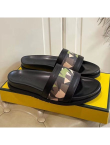Fendi Men's Famouflage Flat Slide Sandals 04 2021