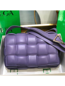 Bottega Veneta Padded Cassette Medium Crossbody Messenger Bag Purple 2021