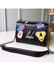 Louis Vuitton Epi Leather Travel Twist MM Bag M52487 Black 2019