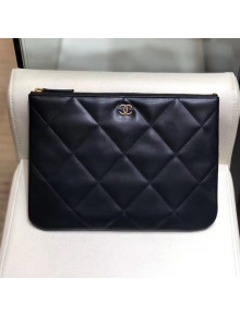 Chanel Quilted Lambskin 19 Pouch A86088 Black 2019