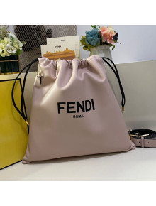 Fendi Pack Medium Pouch Bucket Bag in Pink Nappa Leather Bag 2020