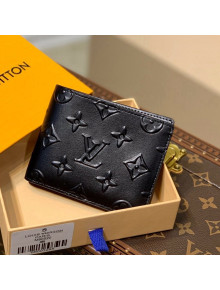 Louis Vuitton Slender Wallet in Monogram Seal Leather M80520 Black 2021