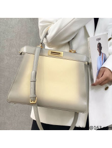 Fendi Peekaboo ISeeU Medium Bag in White-colored Leather 2021