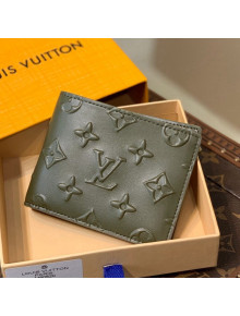 Louis Vuitton Slender Wallet in Monogram Seal Leather M80520 Green 2021