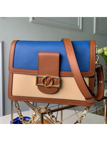 Louis Vuitton LV Lock Dauphine MM Shoulder Bag M53830 Blue/Beige 2019