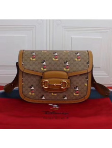 Gucci x Disney GG Supreme 1955 Horsebit Small Shoulder Bag 602204 2020