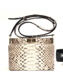 Chanel Python Leather Reissue Clutch Bag A57388 White 2018