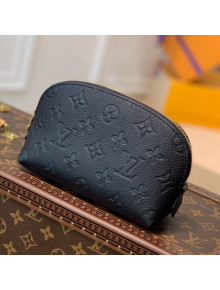 Louis Vuitton Cosmetic Pouch PM in Monogram Leather M69414 Black 2021