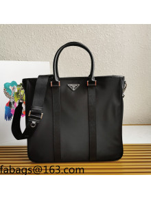 Prada Men's Nylon Tote Bag 2VG034 Black 2021