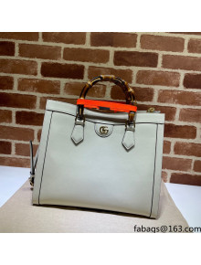 Gucci Diana Medium Tote Bag in Off-white Leather 655658 2021