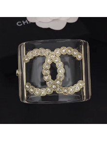 Chanel Resin Crystal CC Cuff Bracelet 02 2019