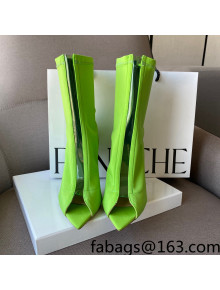 Gianvito Rossi Hiroko Lycra Fabric High Heel Ankle Boots 10.5 cm Green 2022