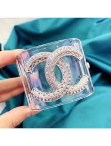 Chanel Resin Crystal CC Cuff Bracelet 03 2019