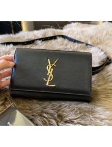 Saint Laurent Kate Belt Bag in Smooth Leather 534395 Black 2018