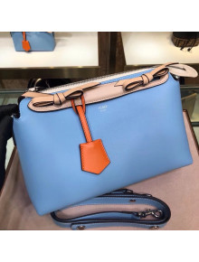 Fendi Regular By The Way Boston Bag In Light Blue/Pink Leather 2018
