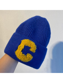Celine Knit Hat Blue 2021 03