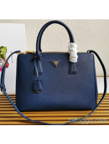 Prada Medium Saffiano Leather Prada Galleria Bag 1BA274 Blue 2020