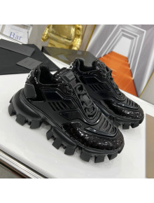 Prada Cloudbust Thunder Sequin Sneakers Black 2021 20