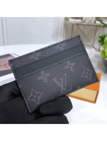 Louis Vuitton Porte Cartes Double Card Holder Monogram Eclipse Canvas M62170 