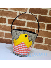 Gucci Children's GG Chick Bucket Top Handle Bag 606193 2020