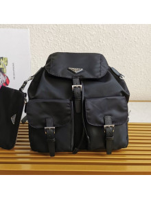 Prada Medium Nylon Backpack 1BZ811 Black 2021