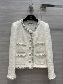 Chanel Tweed Jacket CHJ30159 White 2022