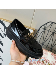 Dior x Shawn Explorer Platform Loafers in Black Patent Calfskin 11 2020