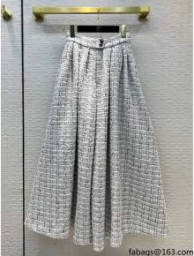 Chanel Tweed Culotte Skirt CHJ30152 Grey 2022