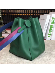 Hermes Licol Hermes 17 Bucket Bag Green 2019(Half Handmade) 