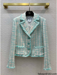Chanel Tweed Jacket CHJ30154 Green 2022