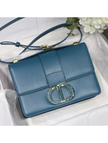 Dior 30 Montaigne Bag in Ocean Blue Box Calfskin 2021