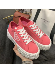 Prada Nylon Platform Sneakers Pink 2021