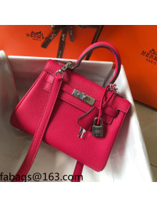 Hermes Kelly Mini Bag 20cm in Togo Calfskin Rose Pink 2021