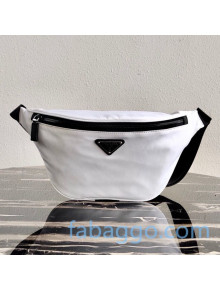 Prada Nylon and Saffiano Leather Belt Bag 2VL033 White 2020