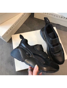 Stella McCartney Eclypse Velcro Calfskin Sneaker Black 2019